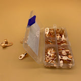 QINSHIHUANG Battery Cable Crimp Lugs,  Copper Battery Bare  Eyelets with Assortment Kit(70Pcs,5 Models)