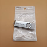 Kingdowin Blank USB flash drives,Metal 128GB Swivel USB Drives 1 Pack