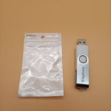 Kingdowin Blank USB flash drives,Metal 128GB Swivel USB Drives 1 Pack
