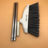CHCLACE Brooms, 58 inch Long Handle Soft Brooms for Home Kitchen Room Office Lobby(White)