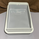 BAJMYSU Cat litter pans,Stain Free, Rustproof,White, Gray
