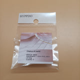 BYPPDO Chains of metal,1.5mm thick Silver chain, jewelry accessories metal accessories