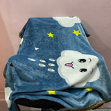 JananLive Kids Blanket, Cartoon Cloud Print Blanket, 75 x 100 cm Soft Blanket for Toddlers, Kids,