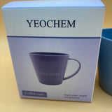 YEOCHEM Coffee cup, Reusable Plastic Drinking Cup with Handle, Unbreakable Coffee Mug Plastic, Set of 1