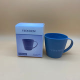 YEOCHEM Coffee cup, Reusable Plastic Drinking Cup with Handle, Unbreakable Coffee Mug Plastic, Set of 1