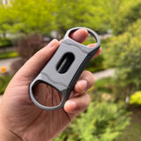 Delicate Cigar Cutter Stainless Steel Blade, Cigar Cutter Punch Set, Comes in a Gift Box (Silver)