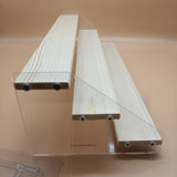 CIDYRANRAN Display racks,2 Tier Clear Acrylic Display Shelf for Cupcakes