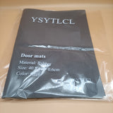 YSYTLCL Door mats,17 x 30 inch Non-Slip Backing Gray, Rubber Outdoor / Indoor
