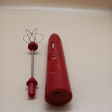 Galobao Electric whisks for household purposes,Electric Multi-speed Control Rechargeable Batteries Balloon Whisk for Eggs-Red