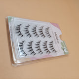 Melakia False eyelashes, 5 Pairs Natural Handmade EyelashesReusable, Cruelty-Free,5 Pairs