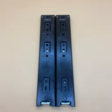 DLNLIY Furniture fittings of metal, namely, drawer slides, 12 Inch 1 Pair Black Close Drawer Slides