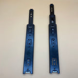 DLNLIY Furniture fittings of metal, namely, drawer slides, 12 Inch 1 Pair Black Close Drawer Slides