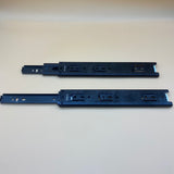 DLNLIY Furniture fittings of metal, namely, drawer slides, 12 Inch 1 Pair Black Close Drawer Slides