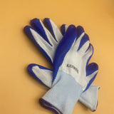 KEIWEIG Insulating gloves, Spandex Medium-Duty Nitrile Work Gloves 1 Pairs Blue