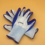 KEIWEIG Insulating gloves, Spandex Medium-Duty Nitrile Work Gloves 1 Pairs Blue
