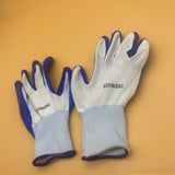 KEIWEIG Insulating gloves, Spandex Medium-Duty Nitrile Work Gloves 1 Pairs Blue