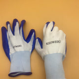 KEIWEIG Insulating gloves, Spandex Medium-Duty Nitrile Work Gloves 1 Pairs Blue