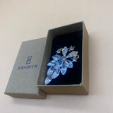 GOMAYA Jewelry ornaments, Rhinestone Buttons Faux Brooch Alloy Floral Pendants for Jewelry Making Crafts Clothes Bags Shoes