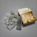 VChymm Lights, electric, for Christmas trees, 10 LED star Christmas tree decorative lights