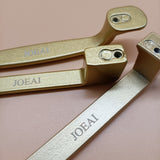 JOEAI Metal pulls, 3-piece gold cabinet handle, 5-inch hole center matte gold cabinet handle
