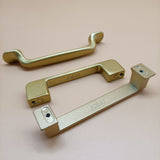 JOEAI Metal pulls, 3-piece gold cabinet handle, 5-inch hole center matte gold cabinet handle