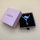 TORMA Necklace, Rhinestone Jewelry Necklace , Wedding Jewelry Necklace for Women and Girls (Red)