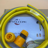 DFYOUHOME Non-metallic hoses and flexible pipes,Metal Water Garden Hose,Lightweight & Flexible, Tangle Free & Kink Free, Dog Proof, for Lawn/Yard/Outdoor/RV