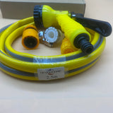 DFYOUHOME Non-metallic hoses and flexible pipes,Metal Water Garden Hose,Lightweight & Flexible, Tangle Free & Kink Free, Dog Proof, for Lawn/Yard/Outdoor/RV