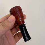 Delicate Pure Copper Resin Cigar Mouthpiece Nozzle Holder Pipe 4 Pieces (Red)