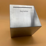 Jayiaine Piggy banks, Stainless Steel Adult Piggy Bank, Unbreakable Metal Money Bank for Cash Saving