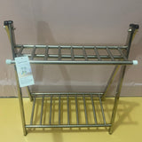 lignorum Plant racks, 2-Tier Indoor/Outdoor Metal Plant Stand for Outdoor Patio Balcony Yard