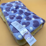 Kaoslen Portable beds for pets,  Plush Dog Cat Bed Soft and Fluffy Cuddler Pet Cushion (Blue, One Size)