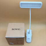 BOWIO LED Rechargeable Book Light, Clip on Reading Lights for Reading in Bed. Perfect for Readers & Kids