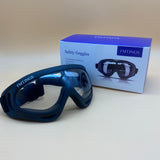 FMTJNGS Safety goggles, Concealer Clear, Safety Goggles for wearing Glasses, Lightweight Fog-Proof Goggles