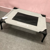 Kaoslen Beds for household pets, Raised Breathable Indoor and Outdoor Pet Bed, Medium (Grey)