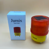 Jurnix Signal Light, Solar Safety Warning Flashing Lights,  Electrical Revolving Signal Lights for Emergency, Red