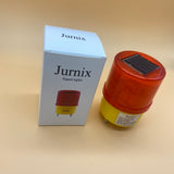 Jurnix Signal Light, Solar Safety Warning Flashing Lights,  Electrical Revolving Signal Lights for Emergency, Red