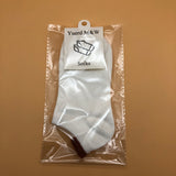 Yuerd M&W Socks, Womens 5-Pack Low Cut Socks Cute White Casual Cotton Ankle Tab Socks