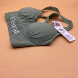 Flourish Sports bra, 1Pack Strappy Run Workout Gym Activewear Women Bra with Removable Cups(Green)