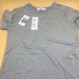 Halrawoi Men's Slim-Fit Short-Sleeve Crewneck T-Shirt,Moisture Wicking Tee /Grey