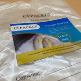 CFPACKCF Vacuum food bag, 100 Quart 11.8 x 9 Inch Vacuum Sealer Freezer Bags for Food Saver, BPA Free