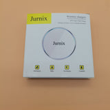 Jurnix Wireless charger, 15W Fast Wireless Charging Pad Compatible with iPhone 7,8,11,12,13(White)