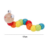 Montessori Wooden 3D Toys Childhood Learning Kids Baby Colorful Wooden Blocks Educational Toy For Kid Christmas Gift