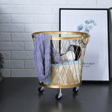 Dirty Clothes Basket Laundry Basket Household Clothes Toy Storage Basket Bathroom Iron Dirty Clothes Bucket
