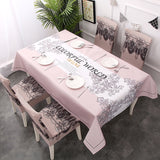 [50 Pattern] Ins Waterproof Table Cloth Chair Cover Cotton Line Festival Wedding Dinner Table Decor Tablecloth