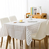 Plaid Waterproof Wipe Clean PVC Table Cloth Oilproof Dining Kitchen Table Cover