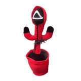 HDY Dancing Cactus Plush Toy Swing Twisted Electric Plush Toy Doll Singing and Dancing Illuminated Record Funny Early Education Toys Holiday Decoration Gift for Kids with Song&Dance Bedroom Shaking Dolls Birthday Gifts