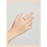 Authentic Silver 925 Rainbow Zircon Stackable Band Finger Ring Jewelry For Women & Girls Fit Gifts SCR714