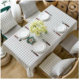 Homlly Checked Table Cover Cloth