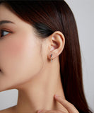 Genuine Silver 925 Earrings Shape-Star Origanl Jewelry For Women & Girls Gifts SCE1136
